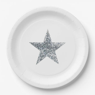 Party Teller - Silver Glitzer Star
