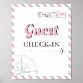 Party-Thema Reisen Karo-in-Willkommen Poster