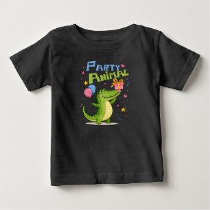 Party-Tier Alligator Geburtstag Kinder Baby T-shirt