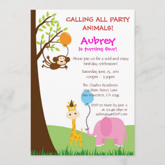 Party-Tier-Einladung Einladung