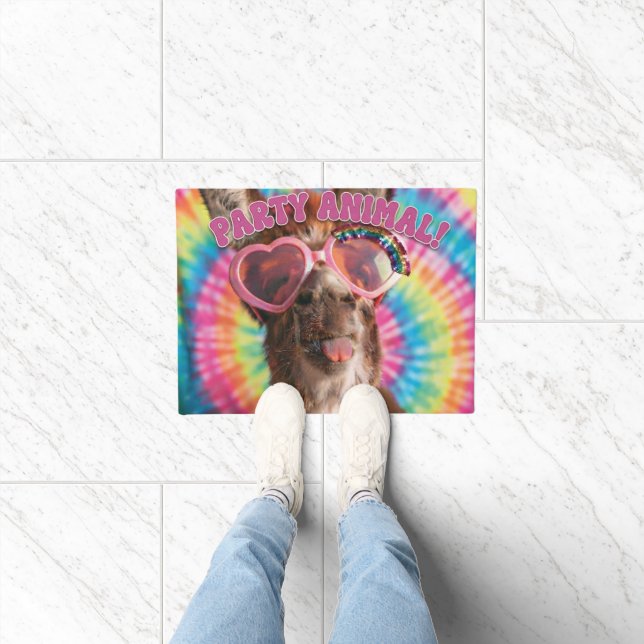 Party Tier - Lustiger Esel mit Sonnenbrille Fußmatte (Indoor)