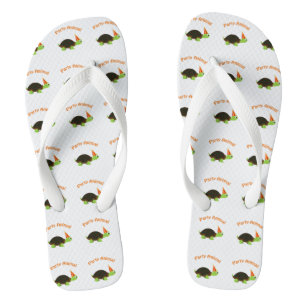 Party-Tier-Schildkröte Flip Flops