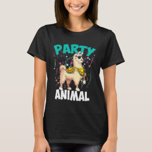 Party Tier  Süße Lama Geburtstag Männer Frauen Kin T-Shirt