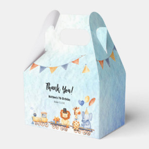 Party Tiere auf Zugkid Jungle Geburtstagsparty Geschenkschachtel