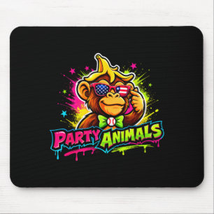 Party-Tiere Baseball-Trikot Mousepad