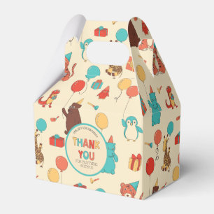 Party-Tiere Danke Geschenk  Geschenkschachtel