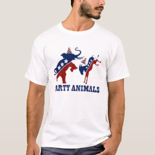 Party-Tiere Demokraten und Republikaner T-Shirt