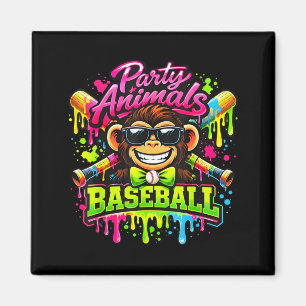 Party-Tiere Meme Baseball lustiger Affe Magnet
