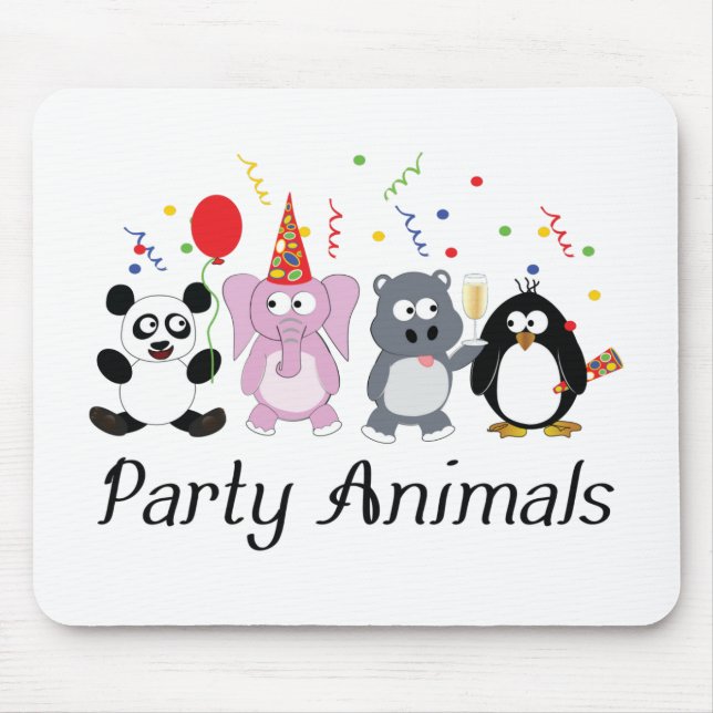 Party-Tiere Mousepad (Vorne)