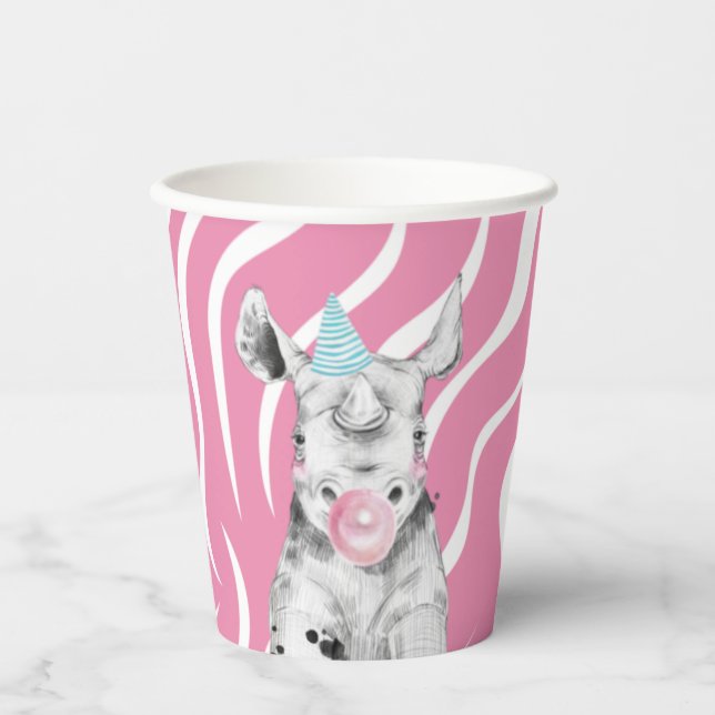Party Tiere Party Cups | Party zum Geburtstag Pappbecher (Vorderseite)