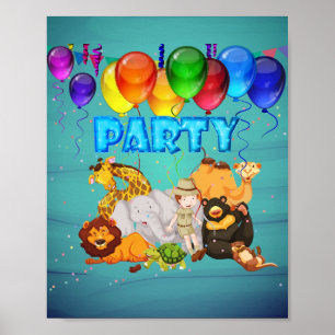 Party-Tiere Poster