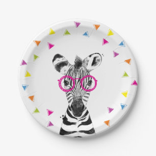 Party-Tiere Safari Wilde Zebra Dschungel Geburtsta Pappteller