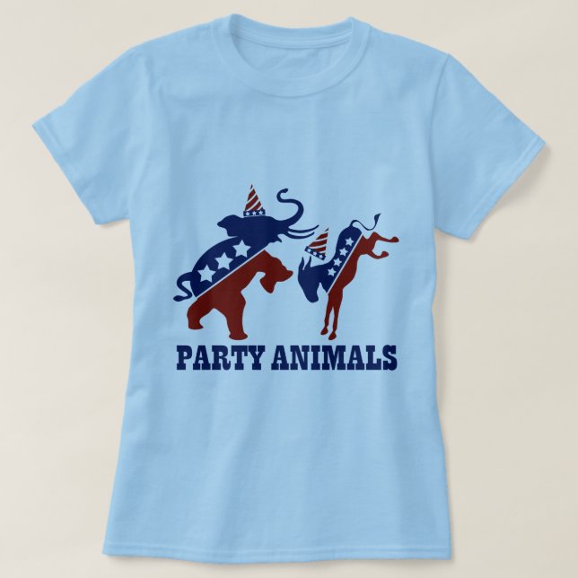 Party-Tiere T-Shirt (Design vorne)
