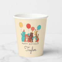 Party-Tiere Tiger, Pinguin, Nilpferd Kindergeburts