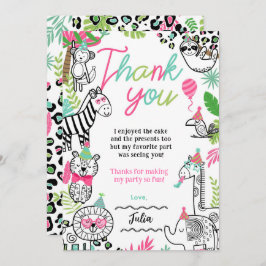 Party Tiere Vielen Dank Karten