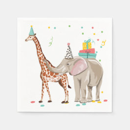 Party Tiere Wilder einen Zoo Wilder Jungle Geburts Serviette