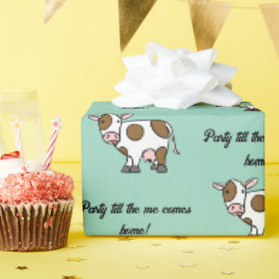 Party Till the Me Nach Hause Kommt – Lustige Carto Geschenkpapier