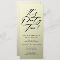 Party Time 40. Geburtstag Party Einfache Eleganz