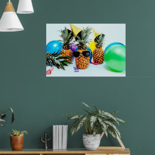 Party Time Ananas mit Partygeschenken, ZSSG Poster