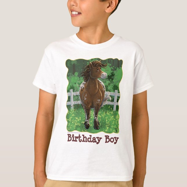 Party Time Appaloosa Pferd T-Shirt (Vorderseite)