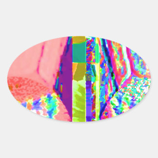 PARTY TIME ART for Clubs Cabarets Tanzgespinst Ovaler Aufkleber