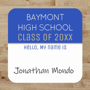 Party Time! Aufkleber für Wiedersehen-Namen von be