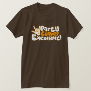 Party Time! Ausgezeichnet! Retro 90er-Zitat Typogr T-Shirt