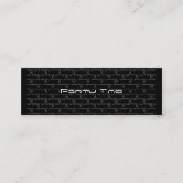 Party Time Bachelor Junggeselinnen-Abschied Einlad Mini Visitenkarte