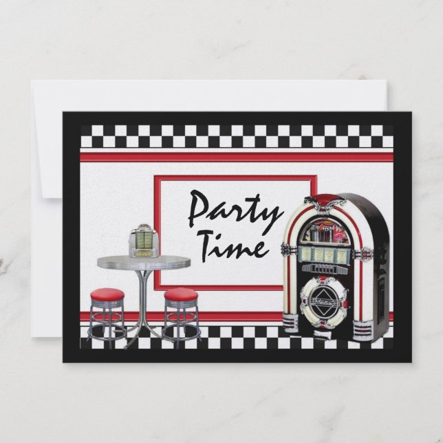 Party Time by SRF Einladung (Vorderseite)