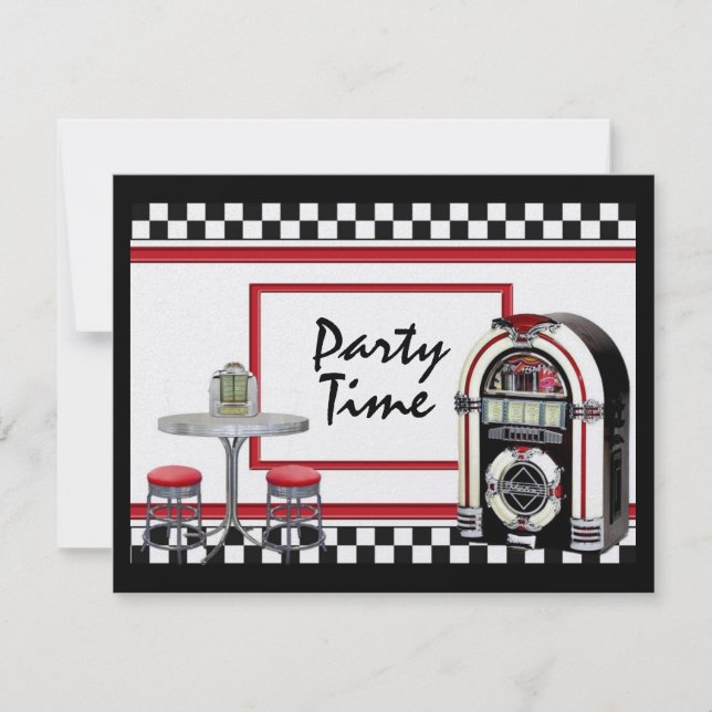 Party Time by SRF Einladung (Vorderseite)