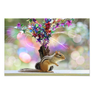 Party Time Chipmunk - Abbildung Fotodruck