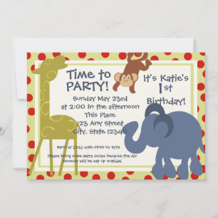 Party Time Circus/Foto Einladung