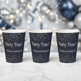 Party Time! Custom 18th Birthday Party Paper Cups Pappbecher