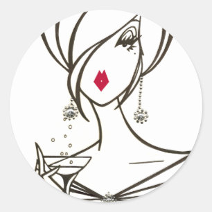 Party Time Diva Aufkleber - Maßgeschneiderte