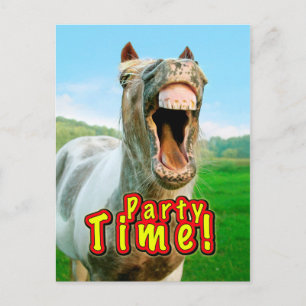 Party Time Einladungspostkarte