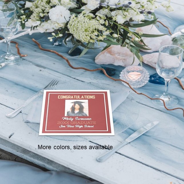 Party Time Foto Abschluss Napkin Serviette (Von Creator hochgeladen)