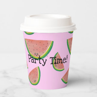 Party Time! Kawaii Watermelon Paper Cup Pappbecher