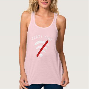 Party Time Tank Top Offline Wi-Fi frei - Ihr Text