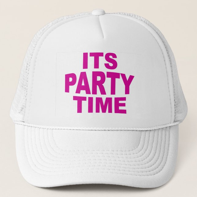 Party Time Trucker Hat Truckerkappe (Vorderseite)