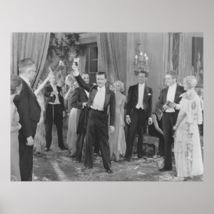 PARTY TIMEparty, Vintag, Retro, feiern, trinken, Poster