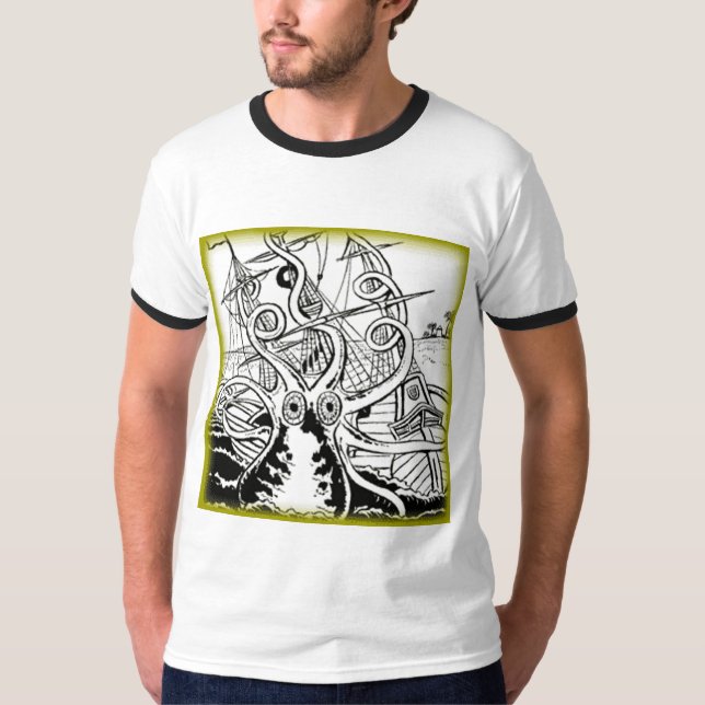 Party-Tintenfisch T-Shirt (Vorderseite)