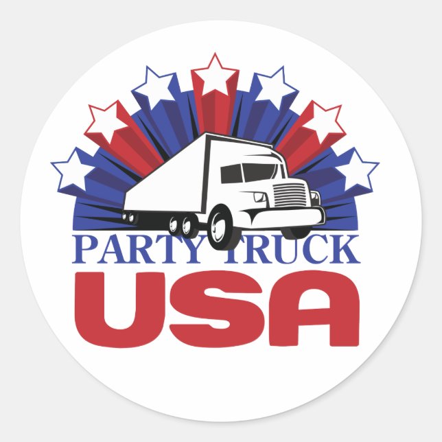 Party Truck USA: Der Aufkleber (Vorderseite)