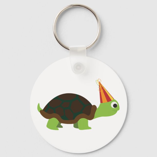 Party Turtle Schlüsselanhänger (Vorderseite)