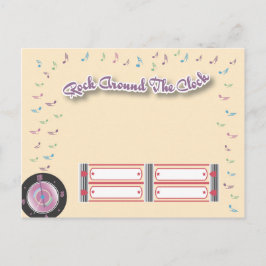 Party-UAWG der 1950er Jahre Einladungspostkarte