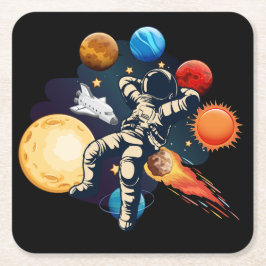 Party Untersetzer: GeronimoH Rechteckiger Pappuntersetzer