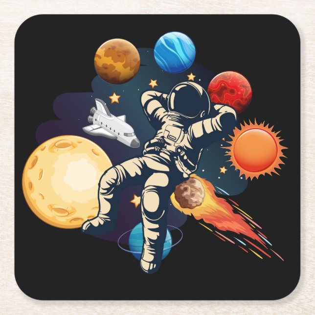 Party Untersetzer: GeronimoH Rechteckiger Pappuntersetzer (Vorderseite)