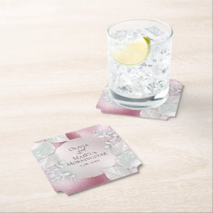 Party Untersetzer Wispy Burgundy Shimmer