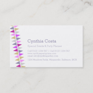 Party-Veranstaltungen, die Visitenkarten planen Visitenkarte