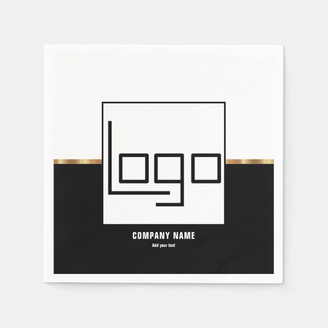 Party-Veranstaltungsmaterial für Markenlogos Serviette (Vorderseite)