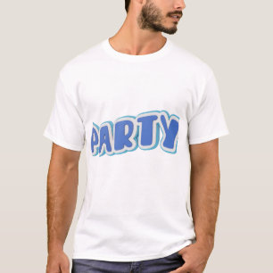 Party Vibes 3D-Typografie-Design. T-Shirt
